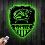 Columbus Blue Jackets Metal Sign Shield Shape 1