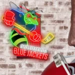 Columbus Blue Jackets Neon Sign Artistic Mascot Acrylic 1