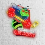 Columbus Blue Jackets Neon Sign Artistic Mascot Acrylic 1