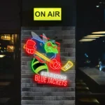 Columbus Blue Jackets Neon Sign Artistic Mascot Acrylic 1