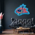 Columbus Blue Jackets Neon Sign Cbj Logo 1