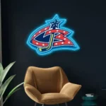 Columbus Blue Jackets Neon Sign Cbj Logo 1