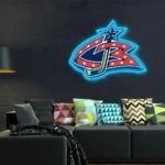 Columbus Blue Jackets Neon Sign Cbj Logo 1