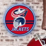 Columbus Blue Jackets Neon Sign Nhl Helmet Acrylic 1