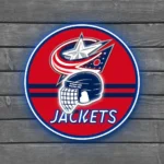 Columbus Blue Jackets Neon Sign Nhl Helmet Acrylic 1