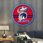 Columbus Blue Jackets Neon Sign Nhl Helmet Acrylic 1