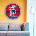 Columbus Blue Jackets Neon Sign Nhl Helmet Acrylic 1