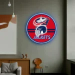 Columbus Blue Jackets Neon Sign Nhl Helmet Acrylic 1