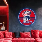 Columbus Blue Jackets Neon Sign Nhl Helmet Acrylic 1