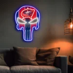 Columbus Blue Jackets Neon Sign The Punisher 1