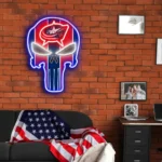 Columbus Blue Jackets Neon Sign The Punisher 1