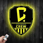 Columbus Crew Metal Sign Fc Shield Shape 1