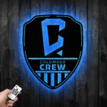 Columbus Crew Metal Sign Fc Shield Shape 1