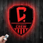 Columbus Crew Metal Sign Fc Shield Shape 1