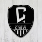 Columbus Crew Metal Sign Fc Shield Shape 1