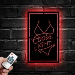 Coors Light Metal Sign Bikini 1