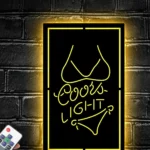Coors Light Metal Sign Bikini 1