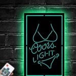 Coors Light Metal Sign Bikini 1