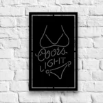 Coors Light Metal Sign Bikini 1