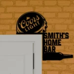 Coors Light Metal Sign Custom Bottle Cap 1