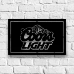 Coors Light Metal Sign Mountain 1