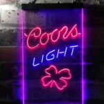 Coors Light Neon Sign 4 Leaf Clover 1