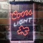 Coors Light Neon Sign 4 Leaf Clover 1