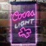 Coors Light Neon Sign 4 Leaf Clover 1