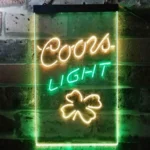 Coors Light Neon Sign 4 Leaf Clover 1