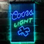 Coors Light Neon Sign 4 Leaf Clover 1