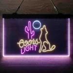 Coors Light Neon Sign Coyote Moonlight 3 Color 1