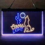 Coors Light Neon Sign Coyote Moonlight 3 Color 1