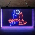 Coors Light Neon Sign Coyote Moonlight 3 Color 1