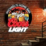 Coors Light Neon Sign Custom Foam Beer Mugs 1