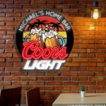 Coors Light Neon Sign Custom Foam Beer Mugs 1