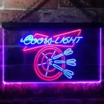 Coors Light Neon Sign Dart Club 1