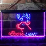 Coors Light Neon Sign Deer Den Man Cave 1