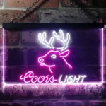 Coors Light Neon Sign Deer Den Man Cave 1
