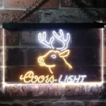 Coors Light Neon Sign Deer Den Man Cave 1