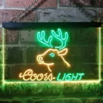 Coors Light Neon Sign Deer Den Man Cave 1