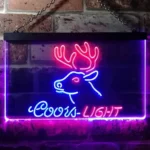 Coors Light Neon Sign Deer Den Man Cave 1
