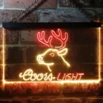 Coors Light Neon Sign Deer Den Man Cave 1