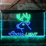 Coors Light Neon Sign Deer Den Man Cave 1