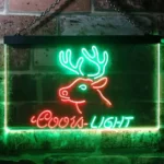 Coors Light Neon Sign Deer Den Man Cave 1