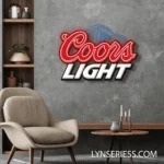 Coors Light Neon Sign Emblem 1