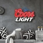 Coors Light Neon Sign Emblem 1