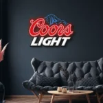 Coors Light Neon Sign Emblem 1