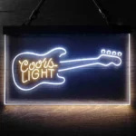 Coors Light Neon Sign Guitar Music Room 1
