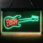 Coors Light Neon Sign Guitar Music Room 1