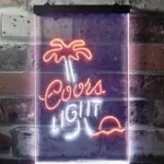 Coors Light Neon Sign Palm Tree 1